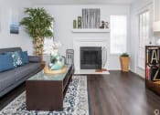 Thumbnail 8 of 42 - Luxurious Living Room Remodel With Standard Fireplace at Wildwood Apartments, CLEAR Property Management, Austin, TX, 78752
