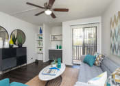 Thumbnail 9 of 35 - our apartments offer a living room  at Sunset Canyon, Texas, 78232
