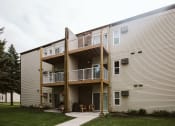 Thumbnail 17 of 19 - Grand Forks, ND Bristol Park Apartments. view of the back of the building