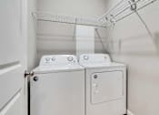 Thumbnail 68 of 83 - a washer and dryer in a laundry room with white walls. Circle Pines, MN Lexington Lofts