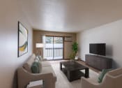Thumbnail 1 of 30 - a living room with a couch and a coffee table and a tv. Fargo, ND Long Island Apartments