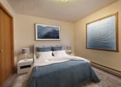 Thumbnail 3 of 23 - a bedroom with a large bed and a large window. Fargo, ND Somerset Apartments