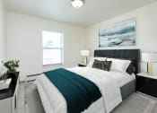 Thumbnail 3 of 21 - a bedroom with a large bed and a window. Fargo, ND Sunrise North