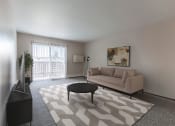 Thumbnail 2 of 16 - Grand Forks, ND Mayfair Apartments this is a photo of the living room of a 560 square foot, 1 bedroom apartment at
