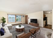 Thumbnail 4 of 18 - the preserve at ballantyne commons living room and kitchen. Hutchinson, MN Twin Oaks