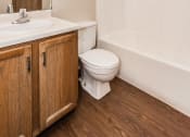 Thumbnail 19 of 28 - Grand Forks, ND Richfield Apartments. A bathroom with toilet sink and tub