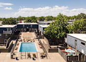 Thumbnail 24 of 39 - an aerial view of a pool in the middle of a building