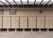 Thumbnail 31 of 34 - a group of lockers on the side of a building