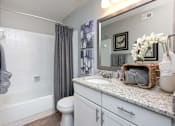Thumbnail 12 of 42 - Arbour Ponds Tampa rentals sequoia bathroom 1x1 750 sq ft
