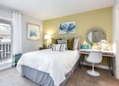 Thumbnail 23 of 42 - Tampa Pet Friendly Apartments at Arbour Ponds Aspen comfortable bedroom2x2 950 sq ft