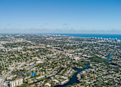 Thumbnail 31 of 31 - an aerial view of the city and the river