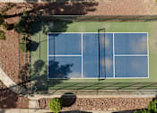 Thumbnail 46 of 54 - an aerial view of a tennis court on a