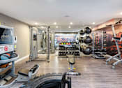 Thumbnail 22 of 36 - a picture of the fitness center