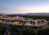 Thumbnail 40 of 42 - an aerial view of the city at dusk