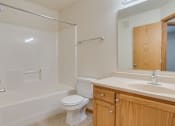 Thumbnail 3 of 8 - Carpeted Living Space at Royal Oaks Apartments, North Dakota, 58103