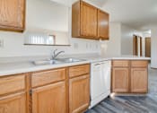 Thumbnail 2 of 8 - Kitchen at Dock 9 Apartments, Fargo, North Dakota