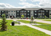 Thumbnail 14 of 15 - Exterior view at Mezzo Apartments, Fargo, ND, 58104