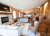 Thumbnail 10 of 29 - Clubhouse Kitchen View at Cedar Place Apartments, Cedarburg, WI