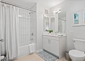 Thumbnail 19 of 50 - Bright Bathroom at 23rd Place Apartments, Chicago, IL