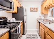 Thumbnail 10 of 17 - Kitchen, stainless steel, appliances, cabinets, counters