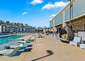 Thumbnail 47 of 60 - Poolside seating area at Ardmore Meadows, Whitsett