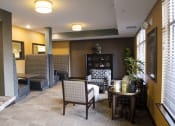 Thumbnail 27 of 33 - a room with a table and chairs in it at The Flats at Cedar Grove, Eagan, MN, 55122