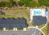 Thumbnail 20 of 21 - Aerial pool at River Oaks, South Carolina