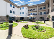 Thumbnail 4 of 52 - Outdoor entertaining Space at Parkside Apartments and Shops in Bentonville, AR