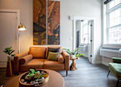 Thumbnail 1 of 8 - Living Room at 1010 Apartments, Allentown, PA, 18101