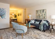 Thumbnail 16 of 22 - Living Room With Dining Area at Brookfield Apartments, Macungie, PA, 18062