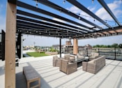 Thumbnail 17 of 18 - Rooftop seating area at The Gallery Apartment Homes Apartments, Allentown, 18101