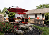 Thumbnail 8 of 31 - Outdoor Patio at Pointe North Apartments, Bethlehem, PA, 18017