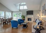 Thumbnail 23 of 26 - Clubroom With TV And Fireplace at Meadows Apartments, Pennsylvania, 18049