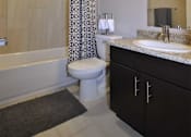 Thumbnail 22 of 36 - Bathroom at Living room at Southfield MI Apartments | 42 West Apartments in Southfield Michigan