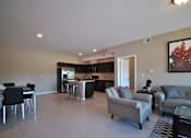 Thumbnail 18 of 36 - Living room at Living room at Southfield MI Apartments | 42 West Apartments in Southfield Michigan