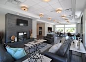 Thumbnail 28 of 36 - Clubhouse at Living room at Southfield MI Apartments | 42 West Apartments in Southfield Michigan