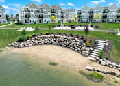 Thumbnail 38 of 43 - Private lake at Hudsonville, MI Apartments and Townehomes | Elmwood Lake Apartments in Hudsonville MI