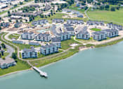 Thumbnail 43 of 43 - Aerial view at Hudsonville, MI Apartments and Townehomes | Elmwood Lake Apartments in Hudsonville MI