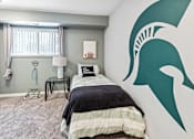Thumbnail 5 of 26 - Spacious bedrooms in East Lansing Apartments near Michigan State University | Glenwood