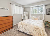 Thumbnail 3 of 26 - Spacious bedrooms in East Lansing Apartments near Michigan State University | Glenwood