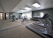 Thumbnail 15 of 23 - Fitness room at Alpine Slopes Apartments near Grand Rapids, MI