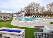 Thumbnail 32 of 53 - Pool  at Newton Place Apartments in Haslett, Michigan