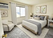 Thumbnail 1 of 15 - Bedroom at Okemos Village Apartments