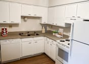 Thumbnail 5 of 15 - White gourmet kitchen in Okemos Village Apartments in Okemos, MI