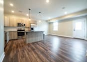 Thumbnail 4 of 27 - Kitchen at Apartments in Grand Rapids | Trowbridge Flats Apartments Grand Rapids MI