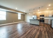 Thumbnail 6 of 27 - Kitchen at Apartments in Grand Rapids | Trowbridge Flats Apartments Grand Rapids MI