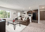 Thumbnail 10 of 18 - Spacious Living Room in East Lansing Apartments near Michigan State University | Woodbrook Village Apartments