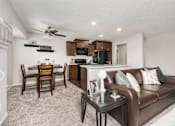 Thumbnail 14 of 18 - Spacious Living Room in East Lansing Apartments near Michigan State University | Woodbrook Village Apartments