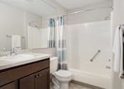 Thumbnail 15 of 18 - Spacious bathroom in East Lansing Apartments near Michigan State University | Woodbrook Village Apartments