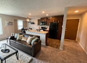 Thumbnail 10 of 14 - Spacious Living Room in East Lansing Apartments near Michigan State University | Woodbrook Village Apartments